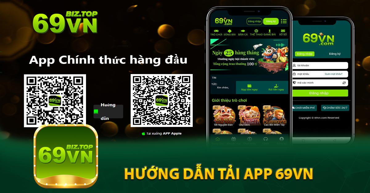 Hướng dẫn tải app 69vn